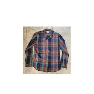 Carbon 2 Cobalt, Women's Flannel, Blue-Green-Brown-Red, M